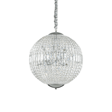 Load image into Gallery viewer, LUXOR SP | Indoor Crystal Globe Ceiling Pendant Chrome Light Fitting, 6 &amp; 8 &amp; 12 Lights