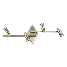 Load image into Gallery viewer, ALPHA PL | Indoor Multiple Track Wall Light Fixture, White, Chrome, Nickel &amp; Brass Design 4 &amp; 6 Lamps