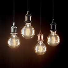 Load image into Gallery viewer, FRIDA SP1 | Antique Brass &amp; Black &amp; Chrome &amp; Copper Bulb Pendants, Ceiling Light Fitting, 1 Light
