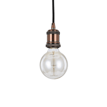 Load image into Gallery viewer, FRIDA SP1 | Antique Brass &amp; Black &amp; Chrome &amp; Copper Bulb Pendants, Ceiling Light Fitting, 1 Light