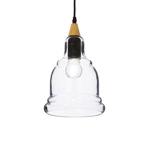 GRETEL SP | Indoor Multiple Pendant Kitchen Island Ceiling Lights, Wooden Base & Fabric Cable Design,1 & 4 & 5 Lights