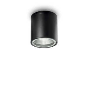 GUN PL1 | Indoor Flush Round Ceiling lights Fitting, Aluminium, Anthracite, Black, Coffee, Grey, & White Designs, 1 Light