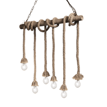 Load image into Gallery viewer, HEMP | Rope Multiple Pendant Kitchen Island Lights, Ceiling Light Fitting, 1 &amp; 2 &amp; 6 Lights