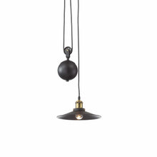 Load image into Gallery viewer, UP AND DOWN SP | Indoor Black Pulley Pendant Kitchen Island Ceiling Light Fitting, 1 &amp; 3 Lights