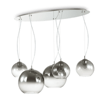 Load image into Gallery viewer, NEMO PLUS SP | Flush Indoor Multiple Pendant itchen Island Ceiling Light, Fade Chrome Design, 4 &amp; 5 Lights