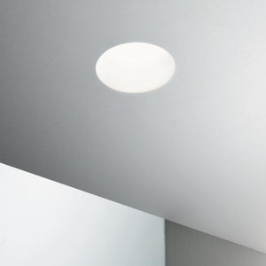 SAMBA | Indoor Flush Round & Square Design White Down Lights, Ceiling Light Fitting, 1 Light