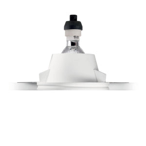 SAMBA | Indoor Flush Round & Square Design White Down Lights, Ceiling Light Fitting, 1 Light
