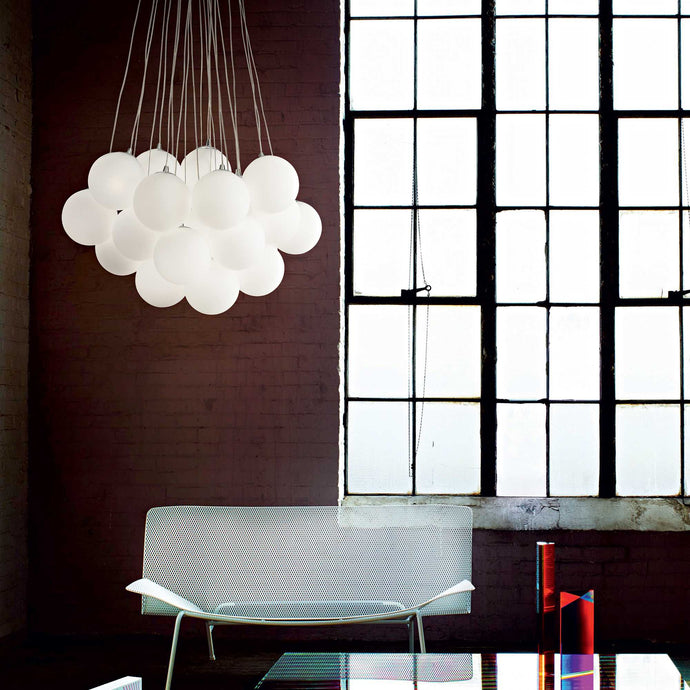 MAPA PLUS SP | Indoor White Multiple Globe Pendant Ceiling Light Fitting, 11 & 22 Lights