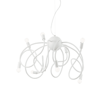 Load image into Gallery viewer, MULTIFLEX | Indoor White &amp; Multicoloured Kid's Bedroom Ceiling Light Fitting, 8 Lights