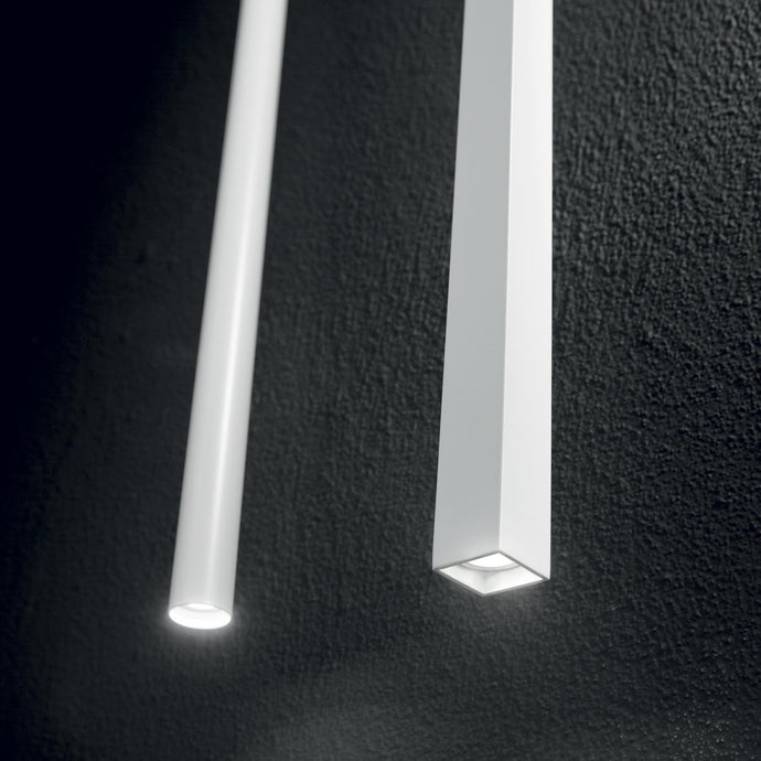 ULTRATHIN SP D40 & D100 | Round & Square Indoor LED Ceiling Down Lights Fitting, Black & White Design, 1 Light