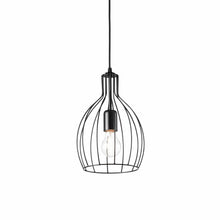 Load image into Gallery viewer, AMPOULE SP1 | Indoor Black &amp; White Abstract Caged Bulb Pendant, Ceiling Light Fitting, 1 Light