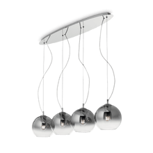 Load image into Gallery viewer, NEMO PLUS SP | Flush Indoor Multiple Pendant itchen Island Ceiling Light, Fade Chrome Design, 4 &amp; 5 Lights