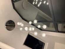 Load image into Gallery viewer, PD1302-A | Indoor Flush Chrome Entryway Multiple Pedant Ceiling Light Fitting, 1, 3, 5, 7, 9, &amp; 14 Lights