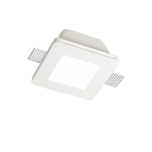 SAMBA | Indoor Flush Round & Square Design White Down Lights, Ceiling Light Fitting, 1 Light