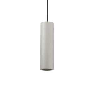 OAK SP & PL | Flush & Hanging Indoor Square & Round Ceiling Pendant Light, White & Concrete Design, 1 Light