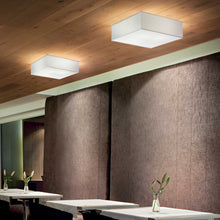 Load image into Gallery viewer, RITZ PL4 | Flush Indoor White Squared Ceiling Light Fitting, 4 Lights