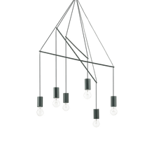 Load image into Gallery viewer, POP SP | Black &amp; White Multiple Bulb Pendant Ceiling Light Fitting, 6 &amp; 10 Lights
