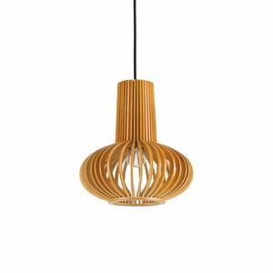 CITRUS SP1 | Natural Wood Abstract Pendant Ceiling Light Fitting,1 Light