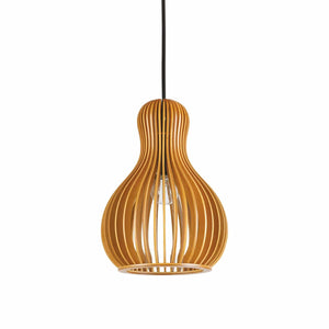 CITRUS SP1 | Natural Wood Abstract Pendant Ceiling Light Fitting,1 Light