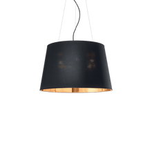 Load image into Gallery viewer, NORDIK SP6 | Indoor Black Drum Pendant Light Fitting, 4 &amp; 6 Lights
