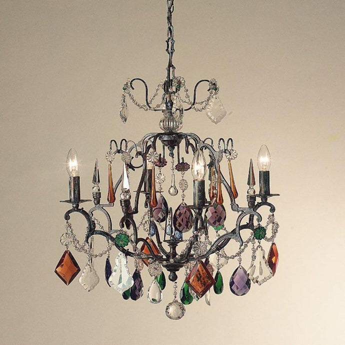 Chandelier 4-leaf SYMPHONY COLOUR - 164 1501 - shinychandeliers.co.uk