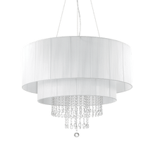 Load image into Gallery viewer, OPERA SP | White Indoor Crystal Shaded Tiered Chandelier Ceiling Light Fitting, 4 &amp; 6 &amp; 10 Lights