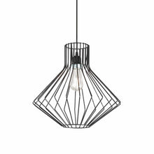 Load image into Gallery viewer, AMPOULE SP1 | Indoor Black &amp; White Abstract Caged Bulb Pendant, Ceiling Light Fitting, 1 Light