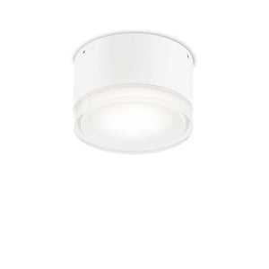 URANUS PL1 BIG & SMALL | Flush Outdoor Wall & Ceiling Light Fitting, Anthracite & White Design, 1 Light, IP44