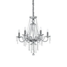 Load image into Gallery viewer, AMADEUS SP | Crystal Clear Candle Chandelier Living Room Ceiling Light Fitting, 6 &amp; 8 Lights