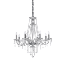 Load image into Gallery viewer, AMADEUS SP | Crystal Clear Candle Chandelier Living Room Ceiling Light Fitting, 6 &amp; 8 Lights