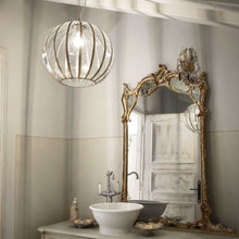 Load image into Gallery viewer, RONDO SP1 | Indoor Hanging Antique Brass Glass Globe Pendant, Ceiling Light Fitting, Big &amp; Small Design, 1 Light