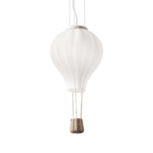 Load image into Gallery viewer, DREAM BIG SP1 | Hot Air Balloon Ceiling Pendant Light with White Glass Diffuser &amp; Rope Basket, 1 Light, E27