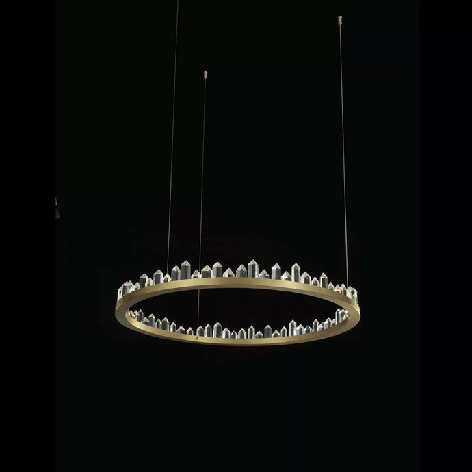 Avivo Prisma PD1801-80A | LED Light Pendant Brushed Brass - Circular