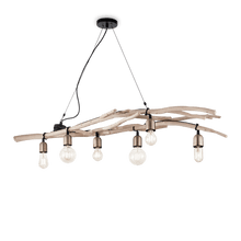 Load image into Gallery viewer, DRIFTWOOD SP6 | Natural Wooden Multiple Pendant Bar Ceiling Lights Farmhouse Style 6 Lights E27