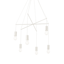 Load image into Gallery viewer, POP SP | Black &amp; White Multiple Bulb Pendant Ceiling Light Fitting, 6 &amp; 10 Lights