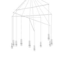 Load image into Gallery viewer, POP SP | Black &amp; White Multiple Bulb Pendant Ceiling Light Fitting, 6 &amp; 10 Lights