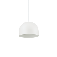 Load image into Gallery viewer, TALL SP1 BIG &amp; SMALL | Indoor Height Adjustable Bowl Pendant Ceiling Light Fitting, Black &amp; White Design, 1 Light