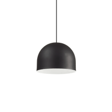 Load image into Gallery viewer, TALL SP1 BIG &amp; SMALL | Indoor Height Adjustable Bowl Pendant Ceiling Light Fitting, Black &amp; White Design, 1 Light