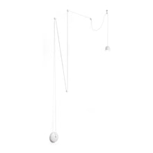 Load image into Gallery viewer, TALL SP1 BIG &amp; SMALL | Indoor Height Adjustable Bowl Pendant Ceiling Light Fitting, Black &amp; White Design, 1 Light