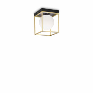 INGOT SP & PL | Indoor Flush & Hanging Brass Design Multiple Globe Pendant Ceiling Light Fitting, 1 & 2 & 3 & 4 Lights