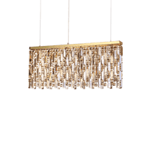 Load image into Gallery viewer, ELIXIR SP | Brass &amp; Chrome Crystal Chandelier Kitchen Island Ceiling Light, 6 &amp; 8 Lights