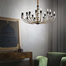 Load image into Gallery viewer, VANITY SP | Indoor Classic Candle Chandeliers with Gold &amp; Matt Black Finish, 8 &amp; 15 Lights