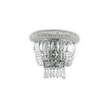 Load image into Gallery viewer, DUBAI AP2 | Indoor Brass &amp; Chrome Flush Crystal Wall Light Sconce, 2 Lights