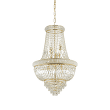 Load image into Gallery viewer, DUBAI SP | Luxurious Entryway Chrome &amp;  Golden Frame Beaded Crystal Chandelier Ceiling Light Fitting, 10 &amp; 24 Lights