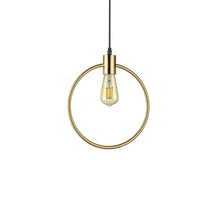 Load image into Gallery viewer, ABC SP1 | Indoor Brass Bulb pendant, Ceiling Light Fitting, Round &amp; Square &amp; Triangle Design, 1 Light
