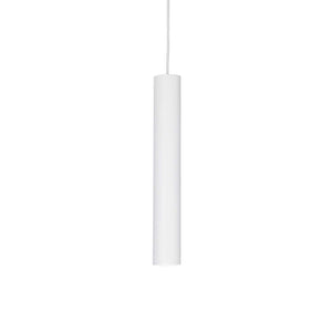 TUBE SP | Indoor White & Black Hanging LED Down Lights, Pendant Ceiling Light Fitting, 1 Light