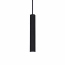 Load image into Gallery viewer, TUBE SP | Indoor White &amp; Black Hanging LED Down Lights, Pendant Ceiling Light Fitting, 1 Light