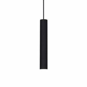 TUBE SP | Indoor White & Black Hanging LED Down Lights, Pendant Ceiling Light Fitting, 1 Light