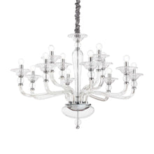 Load image into Gallery viewer, DANIELI SP | Gold &amp; Amber Glass Chandelier Ceiling Light Fitting, Velvet Hang Cover, 6 &amp; 8 &amp; 12 Lights