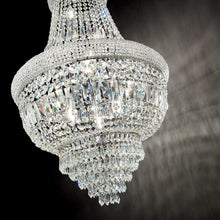 Load image into Gallery viewer, DUBAI SP | Luxurious Entryway Chrome &amp;  Golden Frame Beaded Crystal Chandelier Ceiling Light Fitting, 10 &amp; 24 Lights